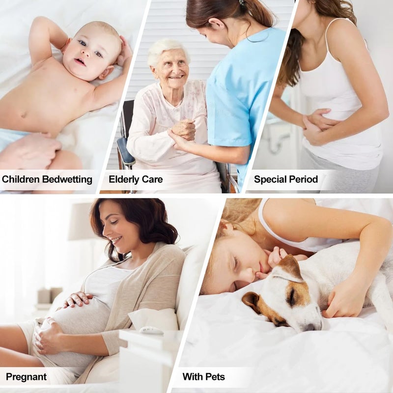 NTBED Waterproof Mattress Protector Cover Queen Size 14 inches Deep Pocket Polyester Bed Pad Cover Solid Color Fitted Sheet (60â€˜â€™x80â€˜â€™ (Dark Blue, Queen) - Image 5